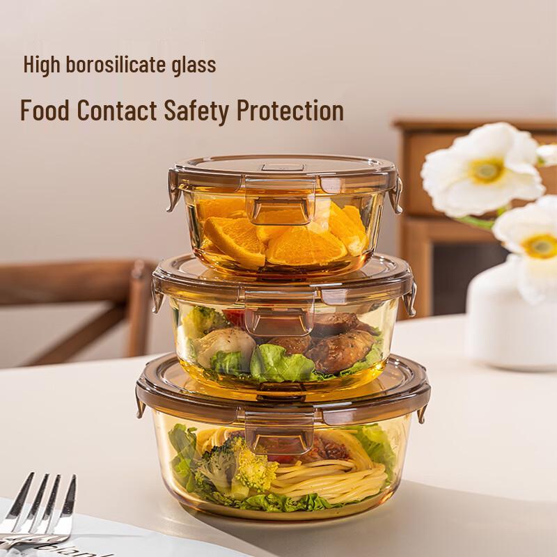 Borosilicate Glass Food Container Set for Microwave