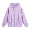 Li Ning Sports Lifestyle Series Wade Christmas Series Letter Hooded Comfortable Breathable Versatile Loose Sweatshirt Men Sweatshirt Purple AWDU653-3