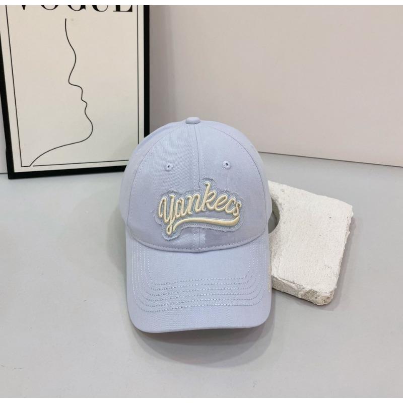 Hat Female Summer Alphabet Embroidery Soft Top Baseball Cap Vintage Washed Denim Cap Sun Cap