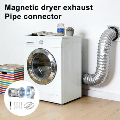Dryer Vent Magnetic Connector Kit Quick Installation Reinforced Thick Connector Airtight Seal High Temp Metal Dryer Accessories