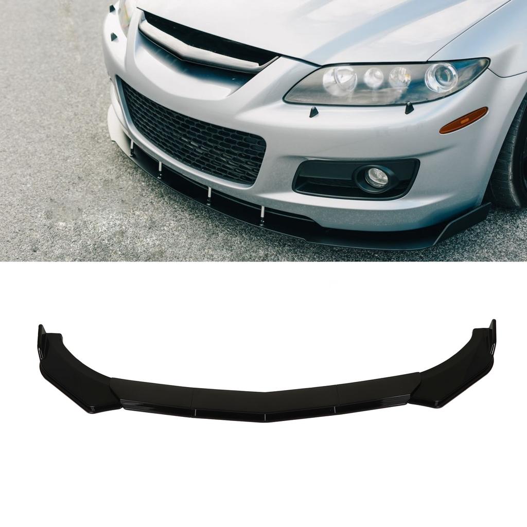 5Pcs Front Bumper Spoiler Splitter 110 to 140cm   Car Lip Body Kit for Modification