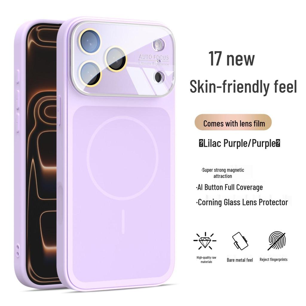 Liquid Silicone Magnetic AI Button Case for iPhone 17 Pro Max - Fits iPhone 15 & 16