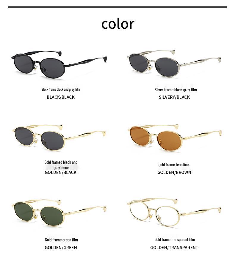 Retro Oval Small Frame Luxury Sunglasses for Men and Women