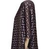 1m*1.4m Black Purple Color Chiffon Fabric African Lace Crepe Printing Polyester Fabric for DIY Clothing Dress