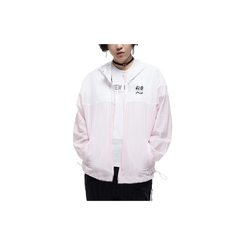 Li Ning X Star Wars Collaboration Loose Sports Jacket Women jackets Light-Pink AFDP078-2