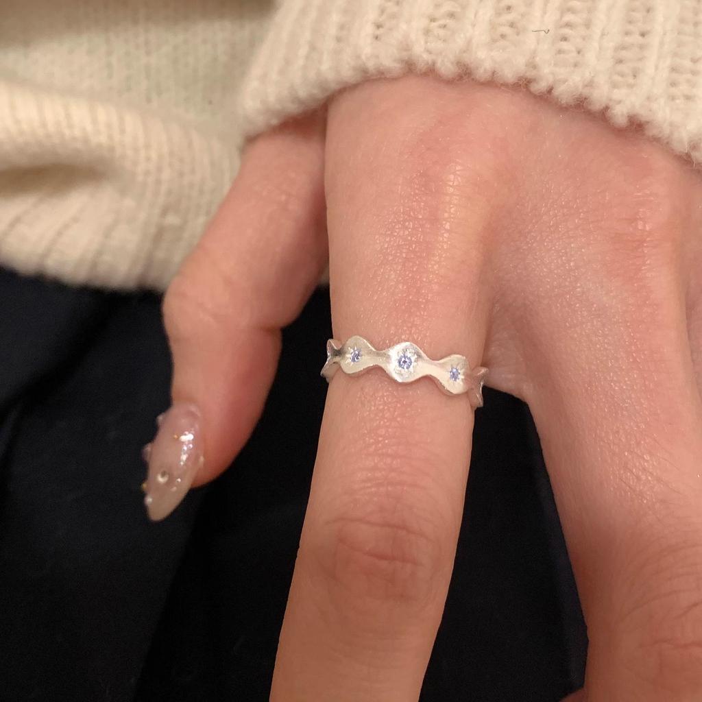 Elegante Anello Aperto in Argento Sterling 925 per Donna: Lussuoso, Durevole, Versatile, Design Inalterabile.