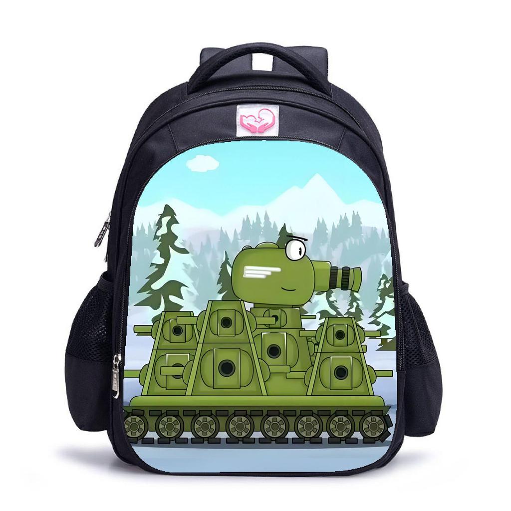 World of Tanks Schoolbag: Kids' Large Capacity Casual Backpack in Three Sizes