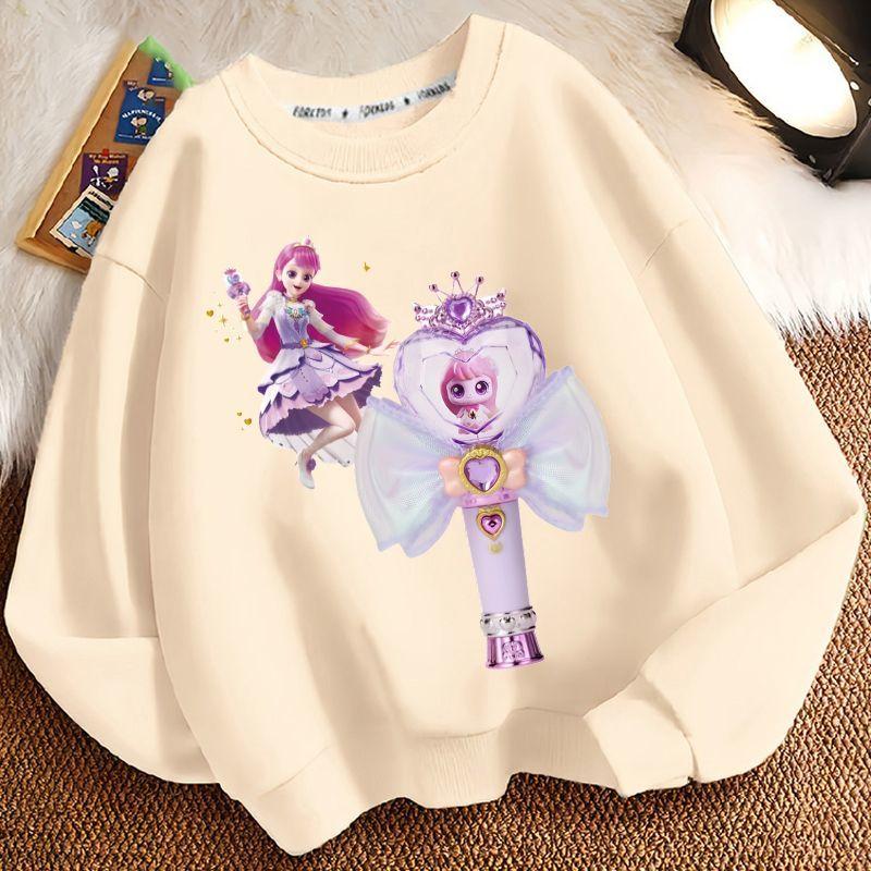 Niedliche Cartoon-Rundhals-Hoodies für Kinder, Langarm-Freizeit-Hoodies für Jungen und Mädchen für Frühling und Herbst