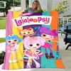 1pc Blanket - Lalaloopsy Print Design, Lightweight Blanket for Sofa, Bed- Soft &Warm, Gift for All Seasons