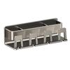 Rattan Blu Senza Perforazione Pistola Grigia Spazzolatura Tazza Montaggio a Parete Montaggio a Parete Bagno Porta Spazzolino da Denti Famiglia Set Denti