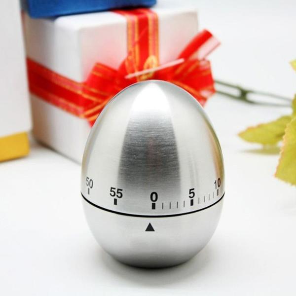 Kitchen Supplies Stainless Steel Egg Clock Kitchen Timer Alarm Count Up Down Clock 60 Minute Countdown Cooking Timer