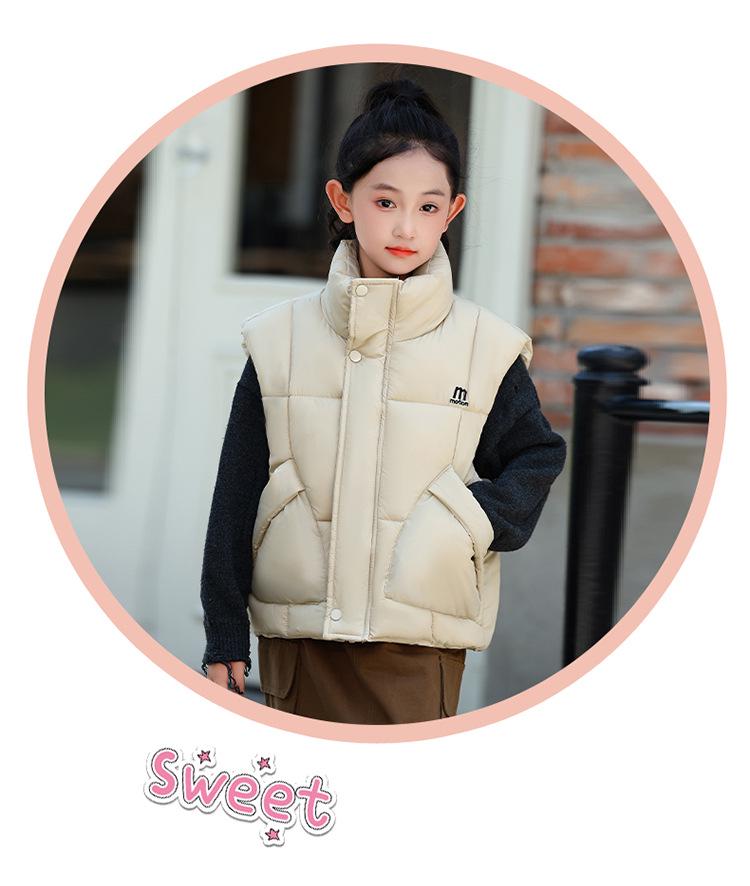 2025 Kids' Thick Cotton Vest: Warm Korean-Style Gilet for Fall & Winter