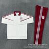 Tuta da Allenamento con Zip Lunga Uomo Donna Abbigliamento per Allenamento Calcio Calcio Tessuto Modal Abbigliamento Sportivo Leggero