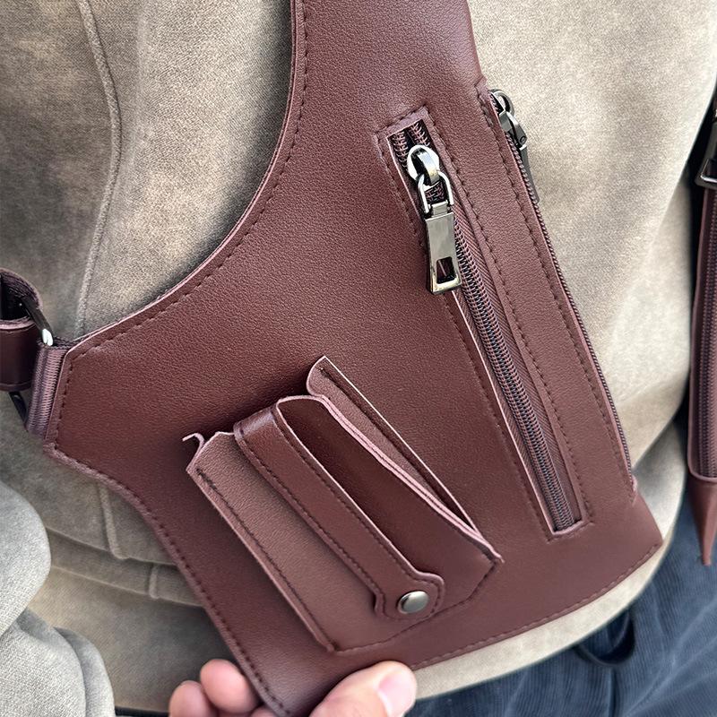 Ausweistasche, Pistolenholster, Unterarmtasche, Kleine Umhängetasche, Herren Trendige Street-Tasche, Damen Outdoor-Westentasche