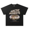 2025 New MVintage Arctic Monkeys Shirt Short Sleeve T-shirt Men Women Loose Norwegian Y2k Black Metal Rock Band Half Sleeve