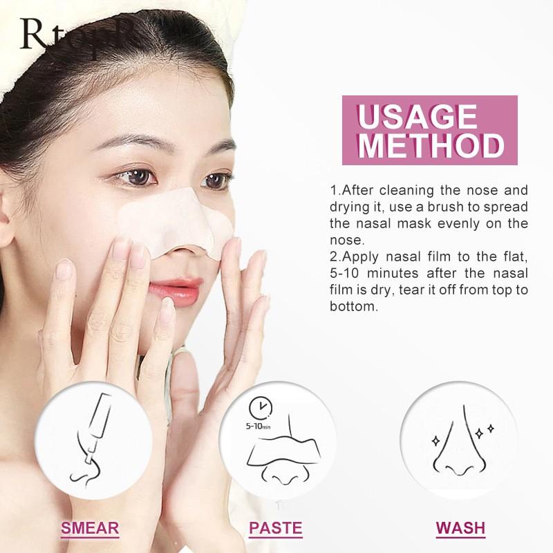 Blackhead Removal Mask, Exfoliating Nasal Mask Patch, Peel-Off Mask Suitable For All Skin Types,10ML