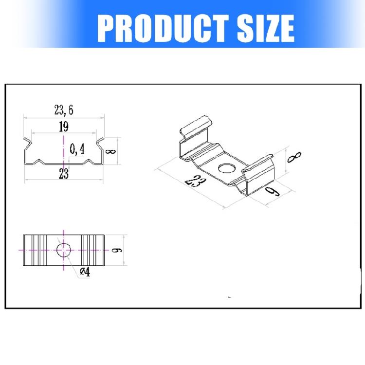 Quick Install T5 Mounting Brackets for Fluorescent Light Corrosions Resistant Manganeses Steel Universals Clip Set
