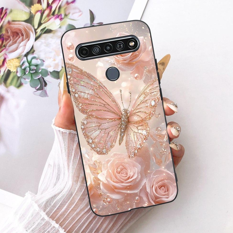 Casing For LG K41S 2020 Cover Silicone Cute Fashion Butterfly Funny Painted Phone Case LM-K410 LMK410EMW LM-K410EMW