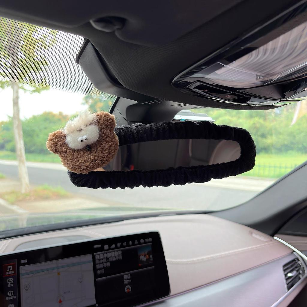 Kreative Niedliche Welpen Rückspiegelabdeckung - Dekorative Auto-Innenausstattung für Frauen.