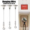 Hochwertiges Edelstahl-Drahtseil, verstellbar mit arretierbarem Aufhängeseil