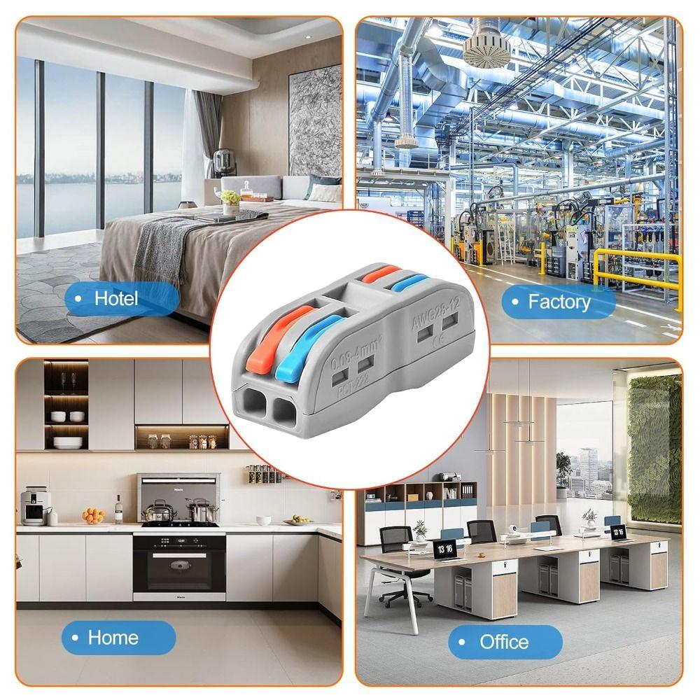 Mini Wire Connector 2 Circuit Inline Terminal Blocks New Fast Connector