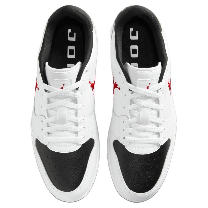 Jordan Court Connect Wygodne Dopasowanie Niskie Buty do Koszykówki Męskie sneakers Białe Czerwone IQ5698101