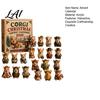 Christmas Party Favors 24 Days Advent Calendar 2026 with Mini Corgi Figurines Collectible Dog Toys Holiday Countdown for Kids Lovers Cute Ornaments