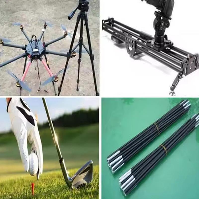 Carbon Fiber Rod 0.5-8MM 500MM High Strength Lightweight Bar For Model Building Reinforcement Applications
