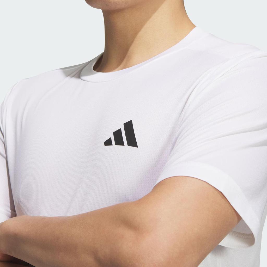 Adidas D2M Plain Breathable Moisture-Wicking Soft Short Sleeve T-Shirt Men Tops White KA8339
