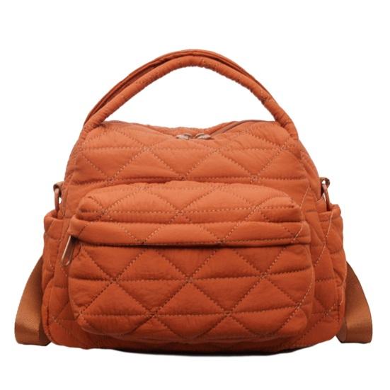 Women Quilted Sling Backpack Convertible Shoulder Bag Crossbody Purse with Handles Handbag for Travel Work Daily Errands