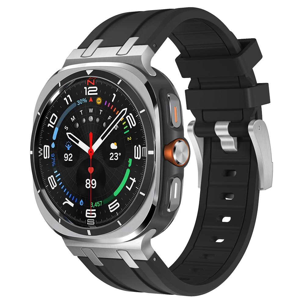 

Luxury Sports Rubber Band for Samsung Galaxy Ultra Watch 47mm Curved End Silicone Strap for samsung ultra 7 47 47MM Men Bracelet Galaxy Watch Ultra