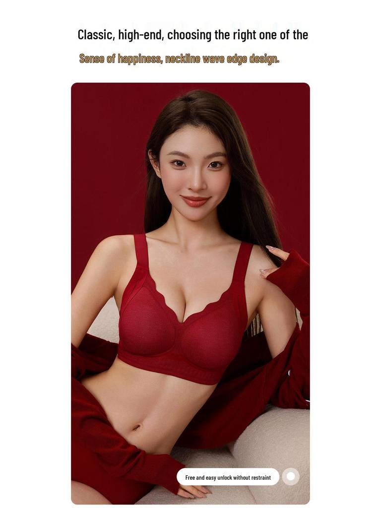 Women's Anti-Gravity Lift Bra - Seamless, Breathable, Adjustable, Anti-Sagging, Gathered Fit for Small Busts