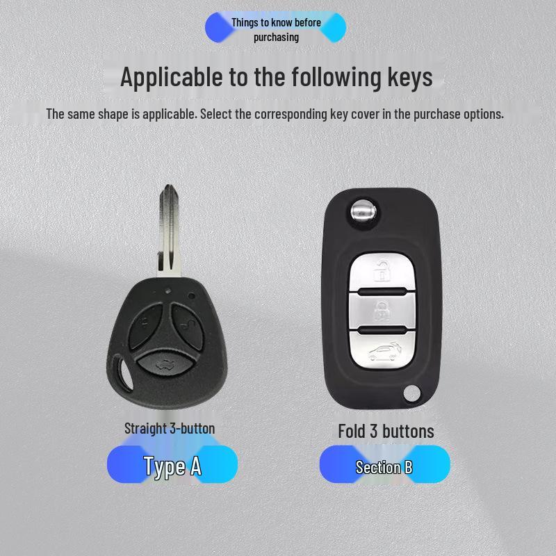 LADA Car Key Protective Metal Cover with Hanging Buckle for Kalina & Niva