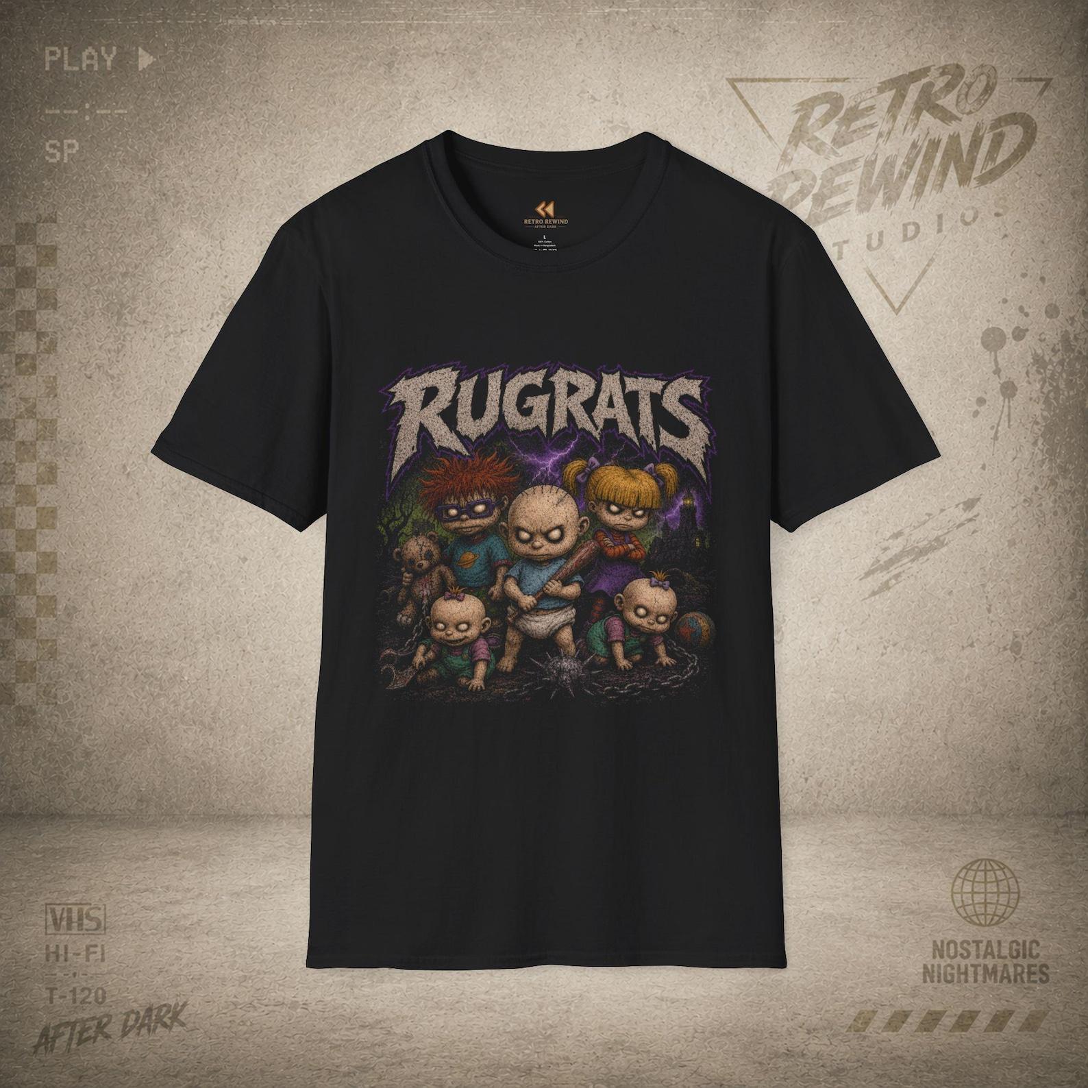 Horror Rugrats Shirt | Creepy 90s Cartoon Nostalgia Tee | RetroRewind After Dark XL