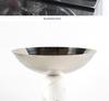 Nordic Marble Geometric Cylinder Tray: Elegant Desktop Storage for Snacks & Decor