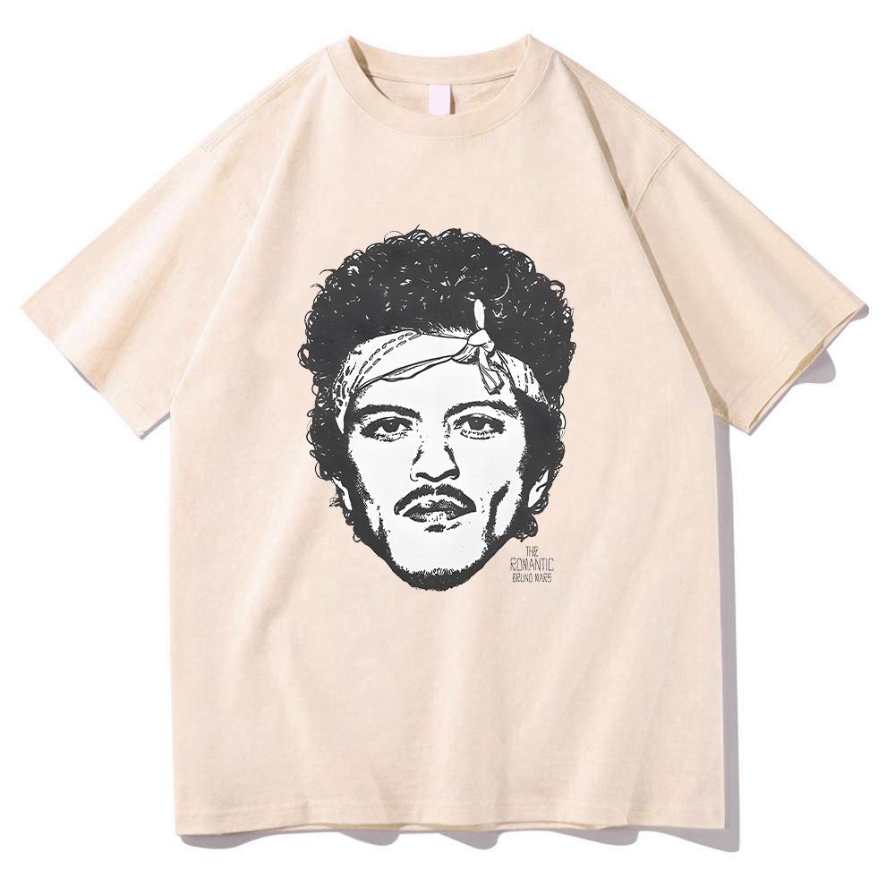 Bruno Mars The Romantic Rose Tee Man Woman Harajuku Short Sleeve O-neck Casual Shirt Gift Clothes Fashion Comfort Cotton T Shirt