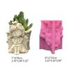 3D Angel Girl Flower Pot Silicone Mold Candle Holder Resin Mold DIY Storage Box