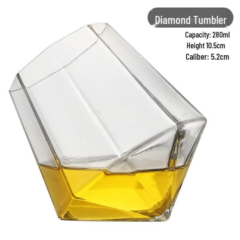 ZISIZ European Crystal Whiskey & Beer Glass