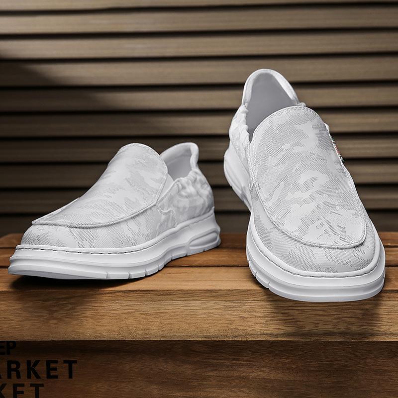 Loafers Men'S Breathable Trend Light Foot Cover Lazy One Pedal Casual Board Shoes Men'S Driving Trendy Shoes