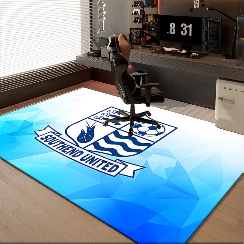1PC rug Southend Crest Design Carpet, Chair Rug,Area Rug for Office Bedroom living rooms bedroom, Doormat decor Christmas fan gifts