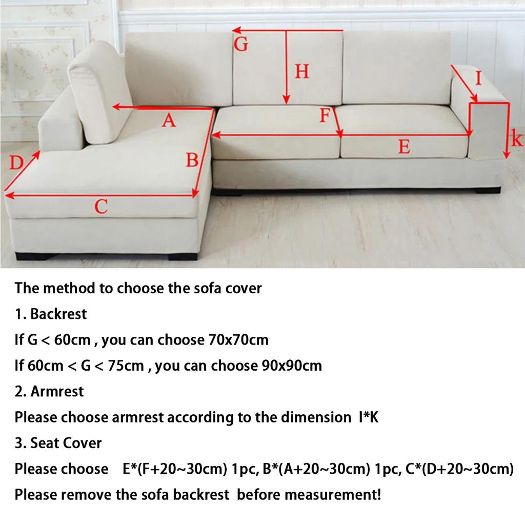 Chenille Sofa Cushion Four Seasons Universal Non-slip Sitting Cushion Solid Color Sofa Cover Cloth Cover Cover