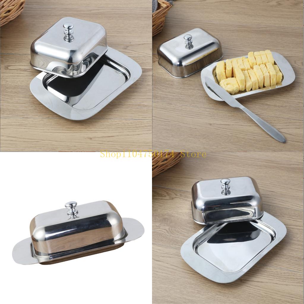 Stainless Steel Cheese Butter Storage Container Baking Kitchen Organiser top sale China Mainland