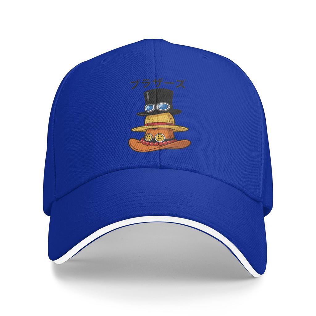 Luffy Sabo and Ace One Piece Baseball Cap Fashion Sandwich Caps Unisex Adjustable Hats Cap Sport