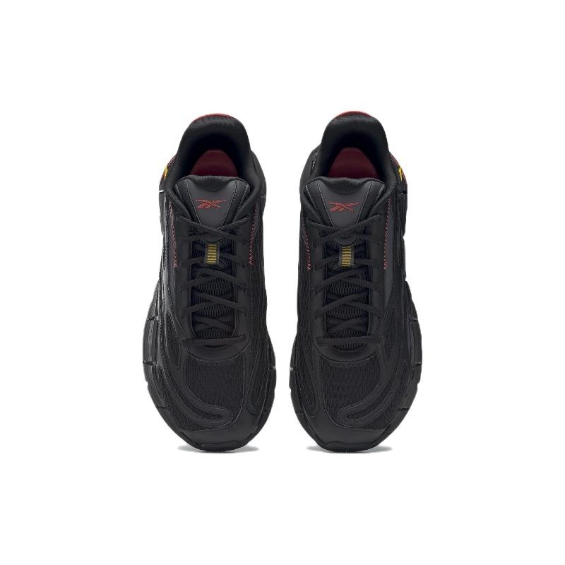 Reebok Zig Kinetica 2.5 Pantofi de alergare confortabili, cu material textil, cu tops joasă, unisex, negri GX0504
