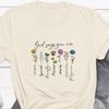 Christianity T-shirt, Floral Christian Tee, Faith Baptism Gift