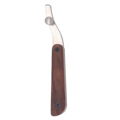 Leather Creaser 304 Stainless Steel Wood Handle Edge Creaser Manual Leather Craft Press Skiving