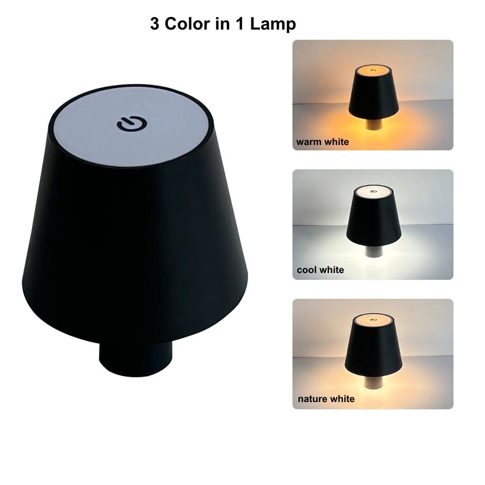 Xiaomi Nordic LED Touch Table Lamp USB Rechargeable Dimmable Desk Lamp Home Decor for Bedroom Dining Room Coffee Shop Hotel Lighting