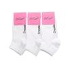 3 Paar Weiße Krokodil-Damen-Einfache Knöchelsocken