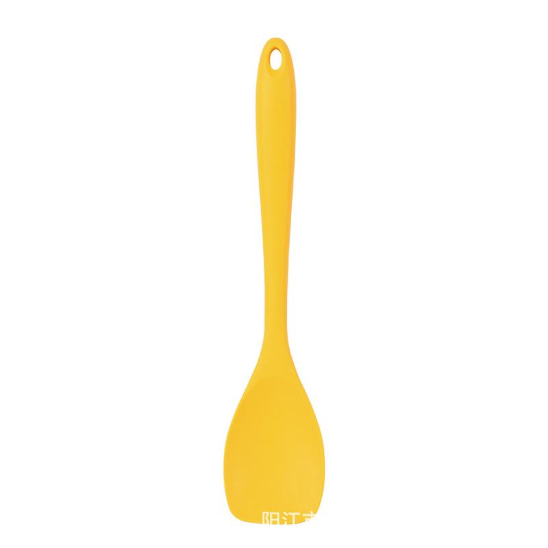 1PC Silicone Flat Head Shovel Integrated all Inclusive Salad Spoon non Stick Pot Spatula Silicone Kitchen Utensils
