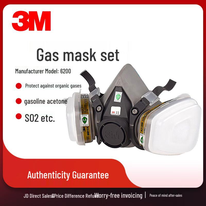 3M 6200 Reusable Respirator Mask One Size